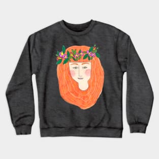 Hippie Girl Crewneck Sweatshirt